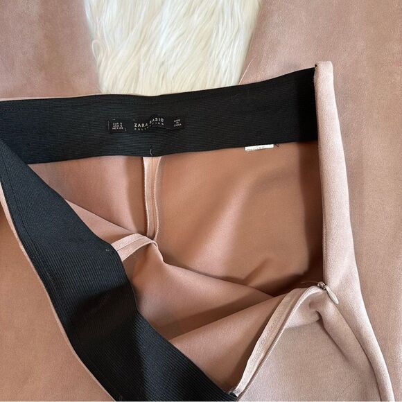 Zara Faux Suede Skinny Trouser with ruffle detail 188 - Picture 5 of 5